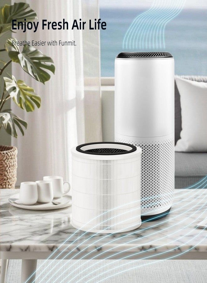 Funmit Core 200S Replacement Filter for LEVOIT Core 200S Smart WiFi Air Purifier, Funmit 3-in-1 Filter Replacement and High-Efficiency Activated Carbon, Part # Core 200S-RF, 2 Pack - Image 3