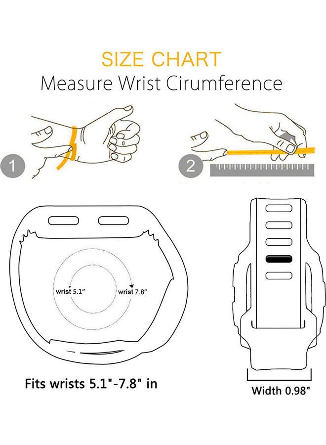 NIBEMINENT Watch Band Silicone Replacement Strap Protective Case For Fitbit Versa Smart Green/Grey - Image 4