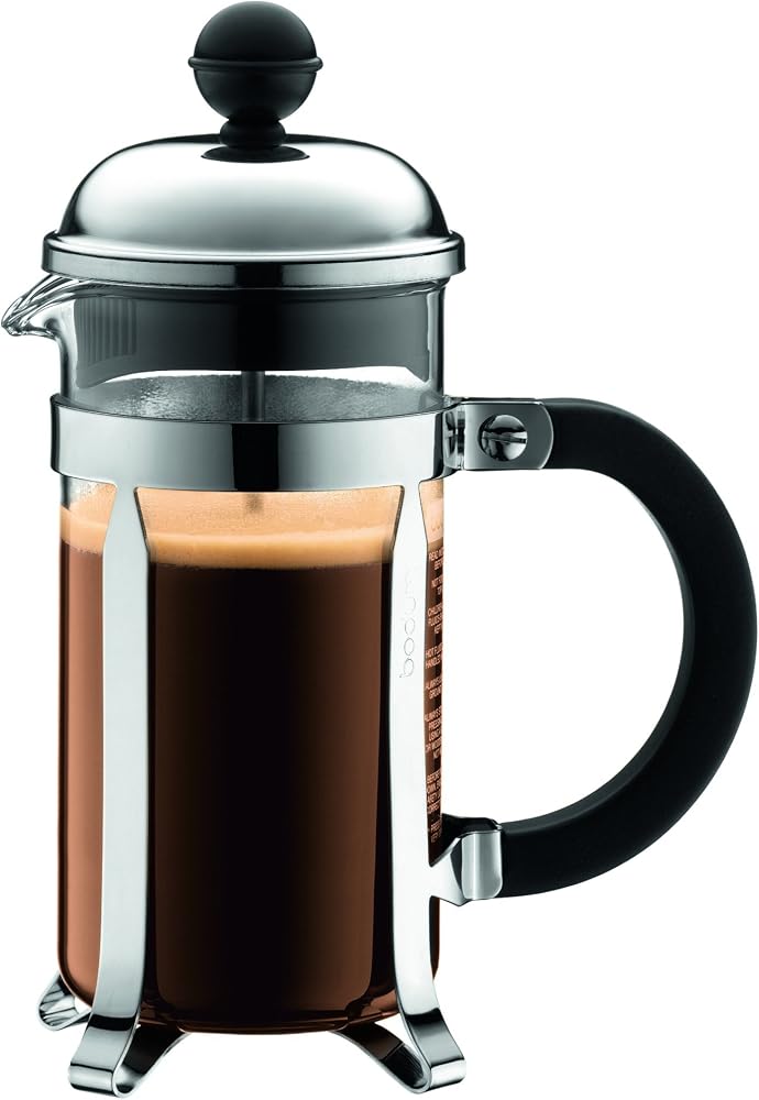 Bodum Chambord French Press Coffee and Tea Maker, 12 Ounce, Chrome - Image 1