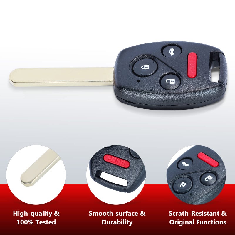 Aichiyu Key Fob Replacement for Honda Civic 2006 2007 2008 2009 2010 2011 2012 2013 N5F-S0084A Keyless Entry Remote Control Car Key 4 Buttons 313.8Mhz ID46 Chip 35111-SVA-306 - Image 4