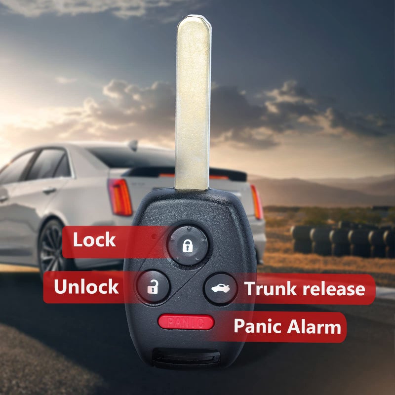 Aichiyu Key Fob Replacement for Honda Civic 2006 2007 2008 2009 2010 2011 2012 2013 N5F-S0084A Keyless Entry Remote Control Car Key 4 Buttons 313.8Mhz ID46 Chip 35111-SVA-306 - Image 2