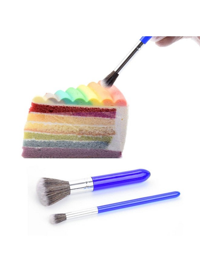 WAFJAMF WAFJAMF 2-Piece Soft Cake Painting Brush for Dusting, Fondant Sugar Cookie Brushes Set Cake Decorating Supplies  - Image 5
