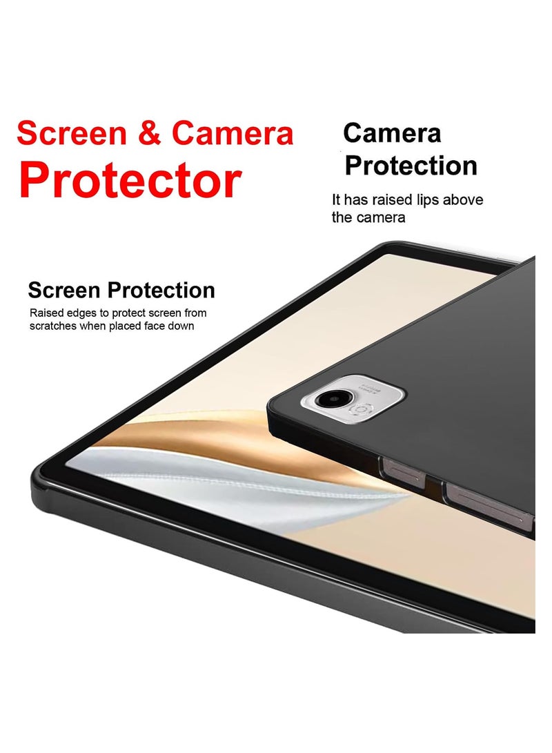 general HONOR Pad X9a Protective Case, Flexible Ultra-Thin Scratch-Resistant Soft TPU Protective Case Lightweight Matte Smooth Soft Touch Anti-Fingerprint Back Cover with 2 Pieces of Tempered Glass - Image 5