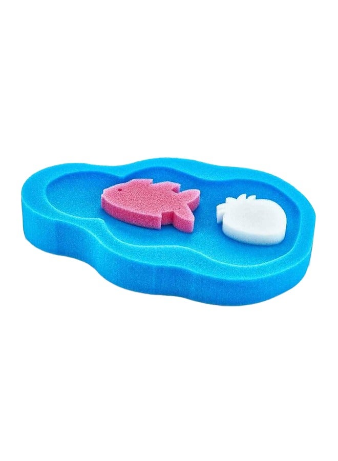 BabyJem Baby Bath Sponge, 0+ Months, Blue 