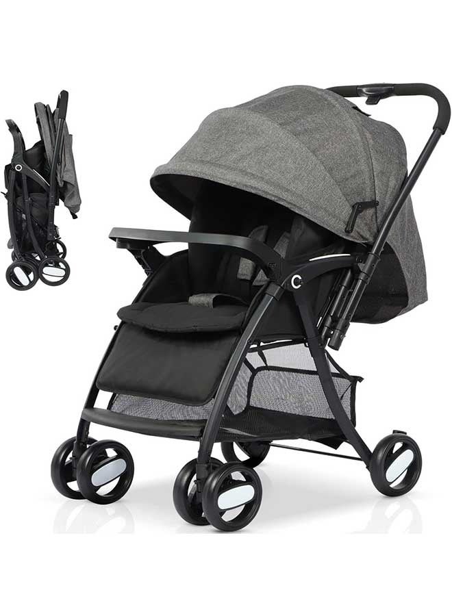 الأورلار عربة اطفال قابلة للعكس من اورلار، قابلة للطي بيد واحدة، مسند ظهر قابل للتعديل، مقعد واسع، سلة تخزين كبيرة جدا، خفيفة الوزن لسهولة السفر، عربة اطفال للاطفال بعمر 0-36 شهر - Image 1