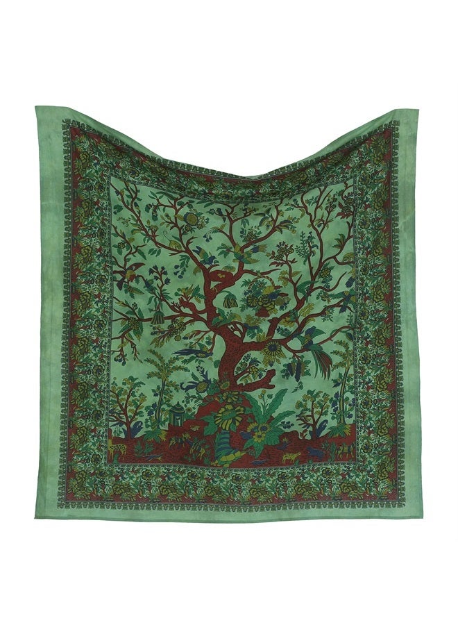 Craft Trade تجسيد شجرة الحياة - تزيين حائط جدارية جمالية مدهشة لديكور المنزل لغرفة المعيشة وغرفة النوم - أخضر - 50x60 بوصة - Image 3
