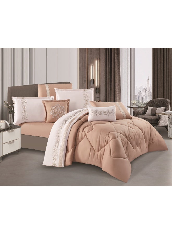 أورز طقم لحاف من هورس نفرين 8 قطع مطرز وبنقشة عصرية ومميزة - Image 1