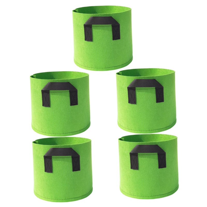 5Pcs Thickened Non-Woven Vegetable Grow Bags 30x30x25 cm Leak Resistant for Plants - Image 2