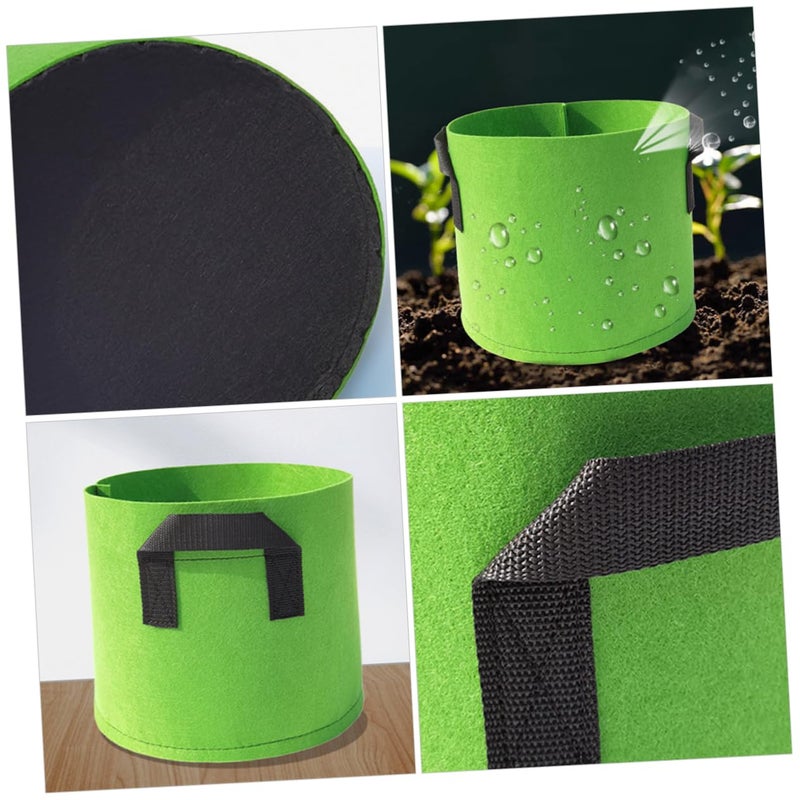 5Pcs Thickened Non-Woven Vegetable Grow Bags 30x30x25 cm Leak Resistant for Plants - Image 5