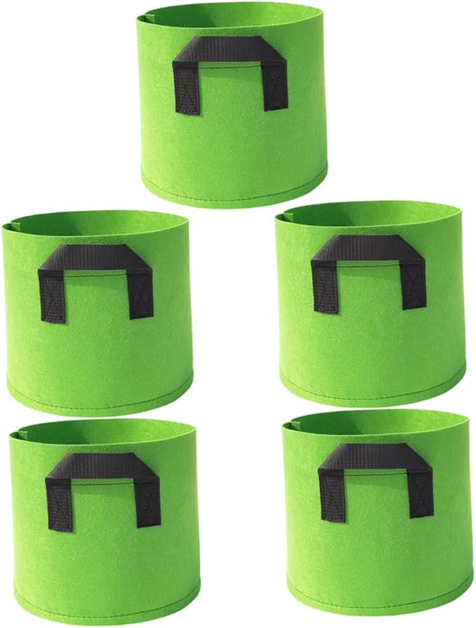 5Pcs Thickened Non-Woven Vegetable Grow Bags 30x30x25 cm Leak Resistant for Plants - Image 1