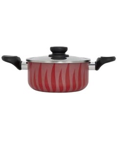 Alsaif Gallery Red Flame Red Cooking Pot With Steel Lid 20cm  - Image 4