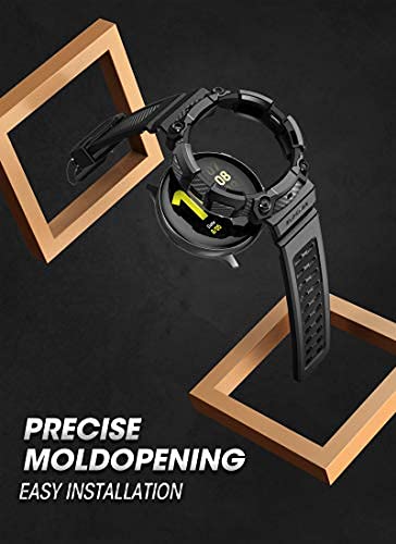 SUPCASE [Unicorn Beetle Pro] Series Case for Galaxy Watch Active 2, Rugged Protective Case with Strap Bands for Galaxy Watch Active 2 [44mm] 2019 Release (Black) - Image 5