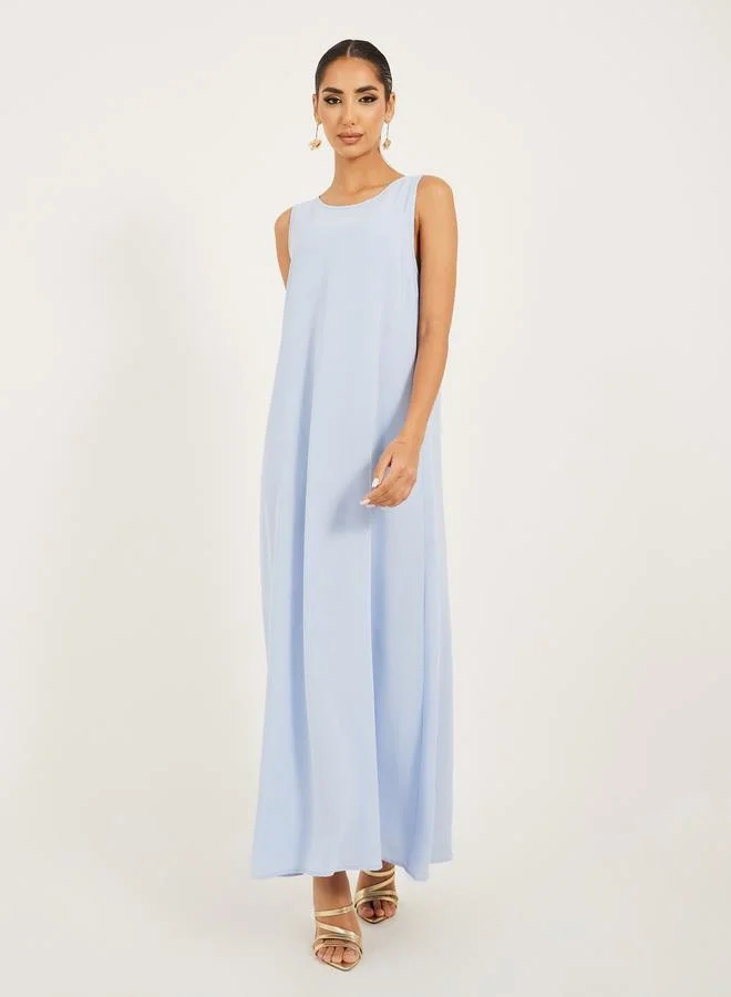 ستايلي Shimmer Design Abaya and Slip Dress Modest Set