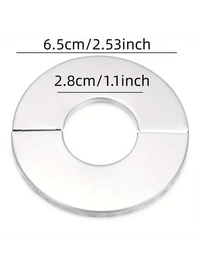 5Pcs Stainless Steel Faucet Cover Set Heavy Duty Split Design Easy Install Multi Fit - Image 2