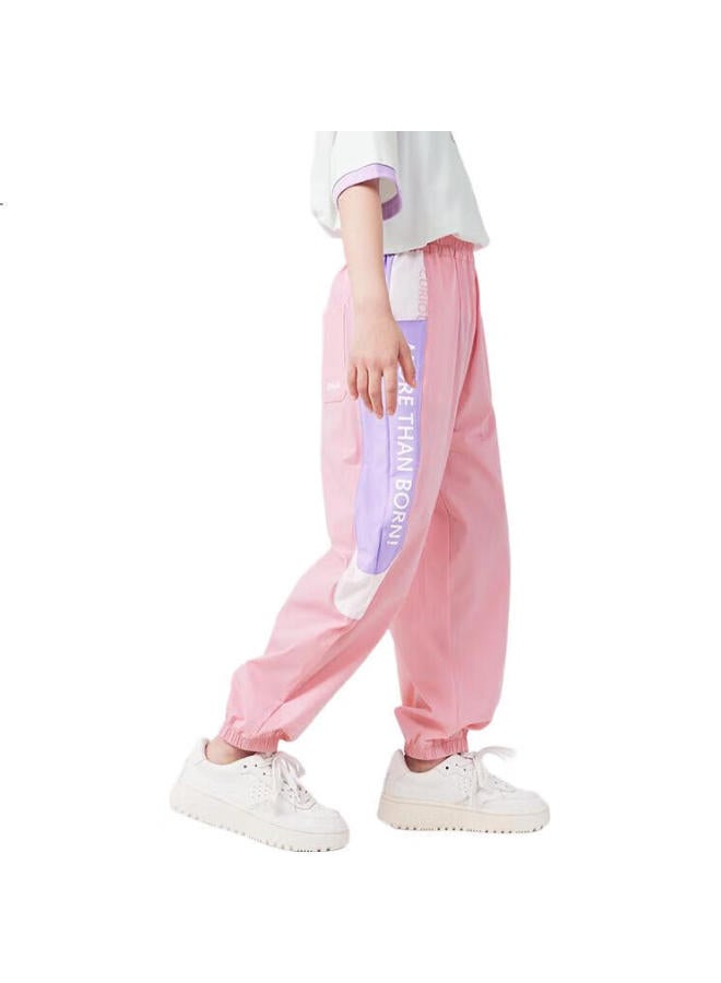 Qq Duck Children'S Mosquito-Repellent Pants, Girls' Trousers, Summer Sports Pants, Student Clothing, Side-Patched Mosquito-Repellent Pants, Pink; 160 - Image 3