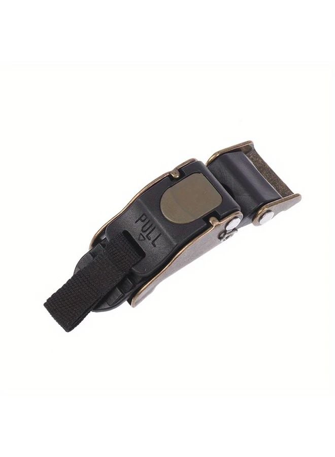Motorcycle Helmet Replacement Buckle 1pc Electroplated Copper Fastener Clip - Image 1