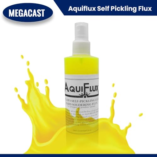 MegaCast Aquiflux Self Pickling Flux for Precious Metals Gold Silver Jewelry and Hard Soldering 8 Oz Megacast (275 ml) - Image 2