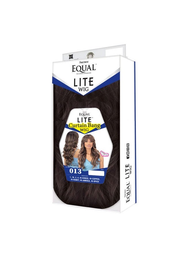 FREE TRESS Freetress Equal Lite Wig Curtain Bang 013 (1B)  - Image 3