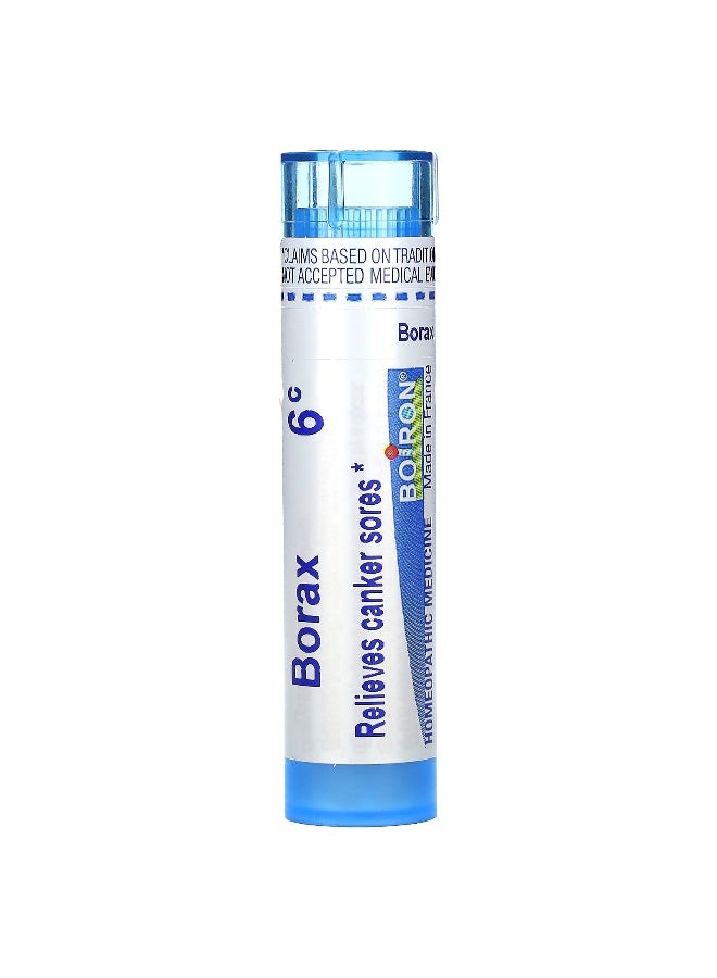 Boiron Boiron, Borax 6C, Canker Sore Relief, 80 Pellets  - Image 1