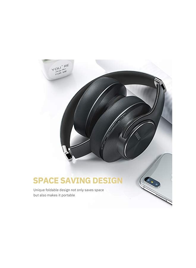 DOQAUS Bluetooth Headphones Over Ear, [52 Hrs Playtime] Wireless Headphones, 3 EQ Modes, Foldable Hi-Fi Stereo Bass Headphones, Soft Memory Protein Earmuffs - Image 3