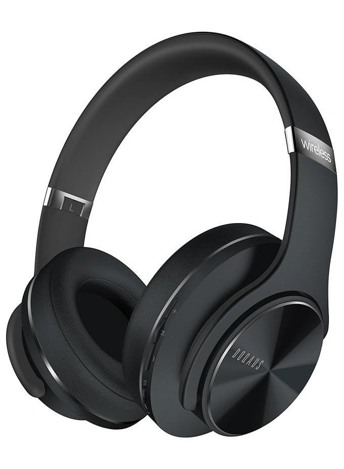 DOQAUS Bluetooth Headphones Over Ear, [52 Hrs Playtime] Wireless Headphones, 3 EQ Modes, Foldable Hi-Fi Stereo Bass Headphones, Soft Memory Protein Earmuffs - Image 1