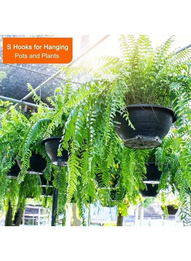 Large Black S Hooks 10pcs Heavy Duty Anti Slip Space Saving For Kitchen Wardrobe - Image 5