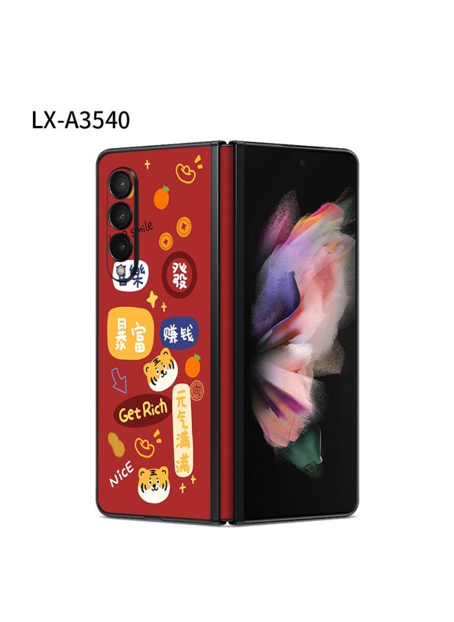Generic For Samsung GalaxyZfold3/w22 Back Film Protective Film Stickers SM-F9260 Folding Screen Protective Film-Color:LX-A3540-Dimensions:For Samsung Fold3 One-part Front Frame (3M)  - Image 1