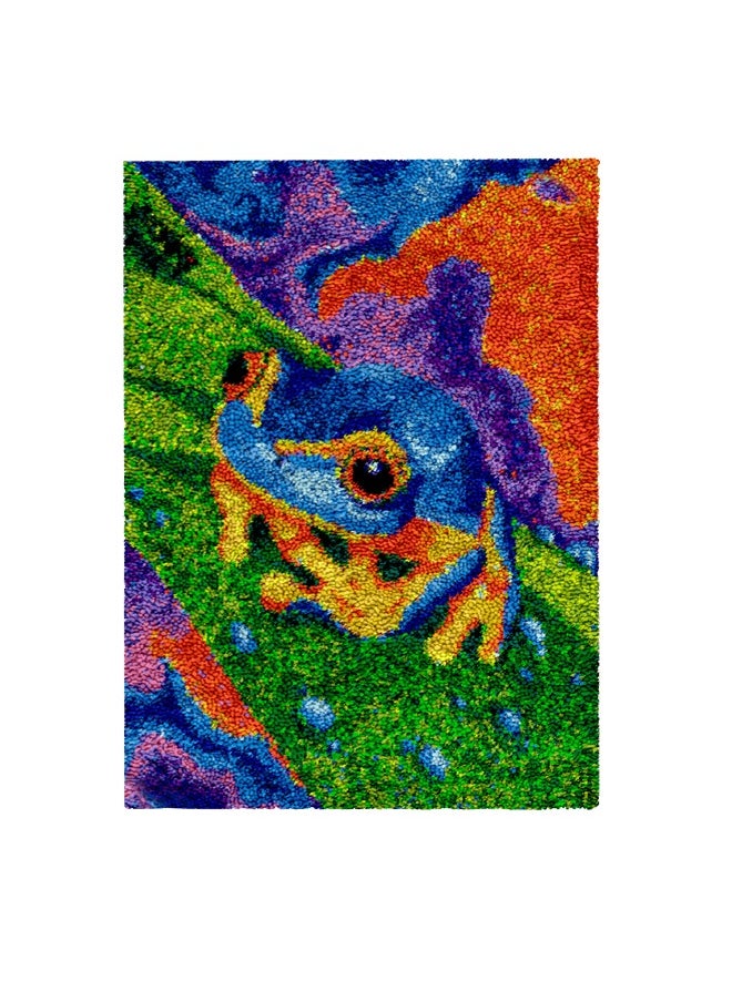 Loquat DIY Latch Hook Kits Rug Embroidery Carpet Set Needlework with Crochet Needlework Crafts Shaggy Crochet Pattern Latch Kits for Adults/Kids  - Image 1