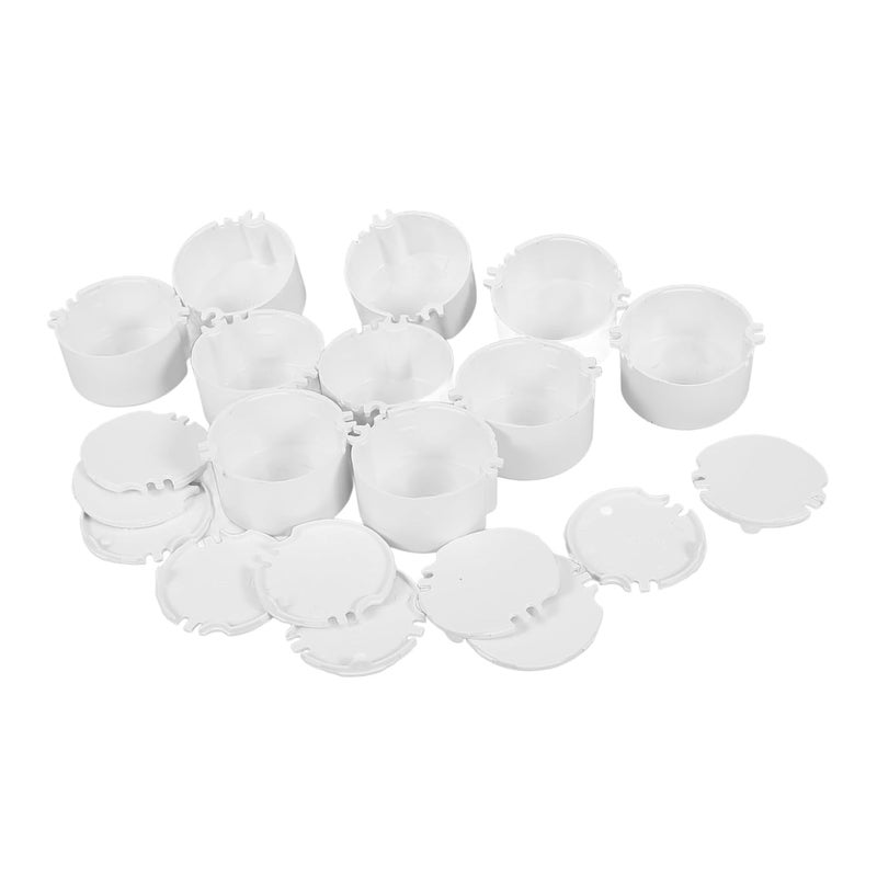 10 قطعة صندوق تخزين بلاستيكي دائري شفاف لحالات المشاريع الكهربائية المصغرة - Image 2