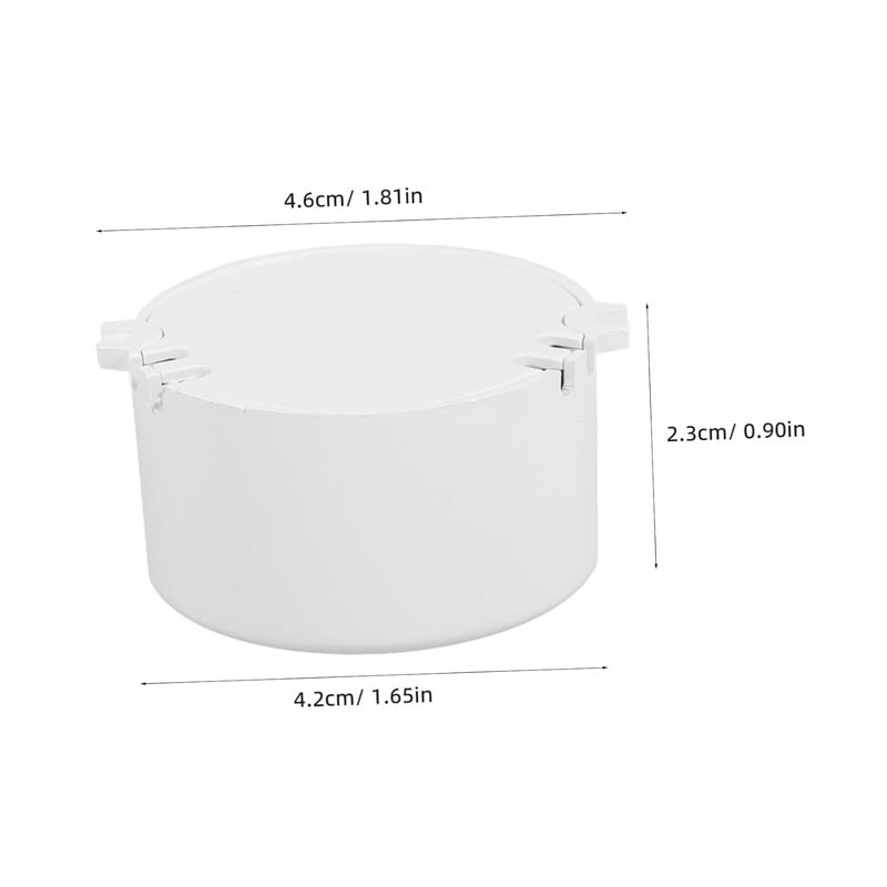 10 قطعة صندوق تخزين بلاستيكي دائري شفاف لحالات المشاريع الكهربائية المصغرة - Image 3