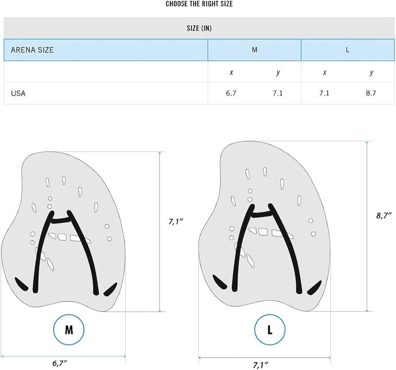 Arena Men's Vortex Hand Paddles - Image 3