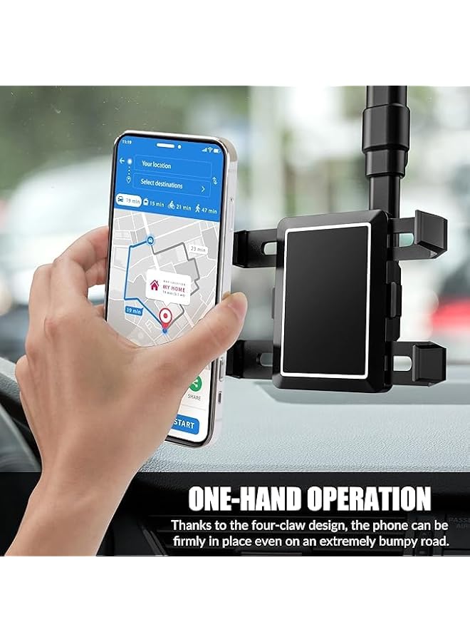 S-TOP 360°Rotatable Retractable Car Phone Holder, Car Rearview Mirror Bracket, Multifunctional Adjustable Universal Phones Holder, Universal Phone GPS Phones Mount Holders for All Smartphones - Image 1