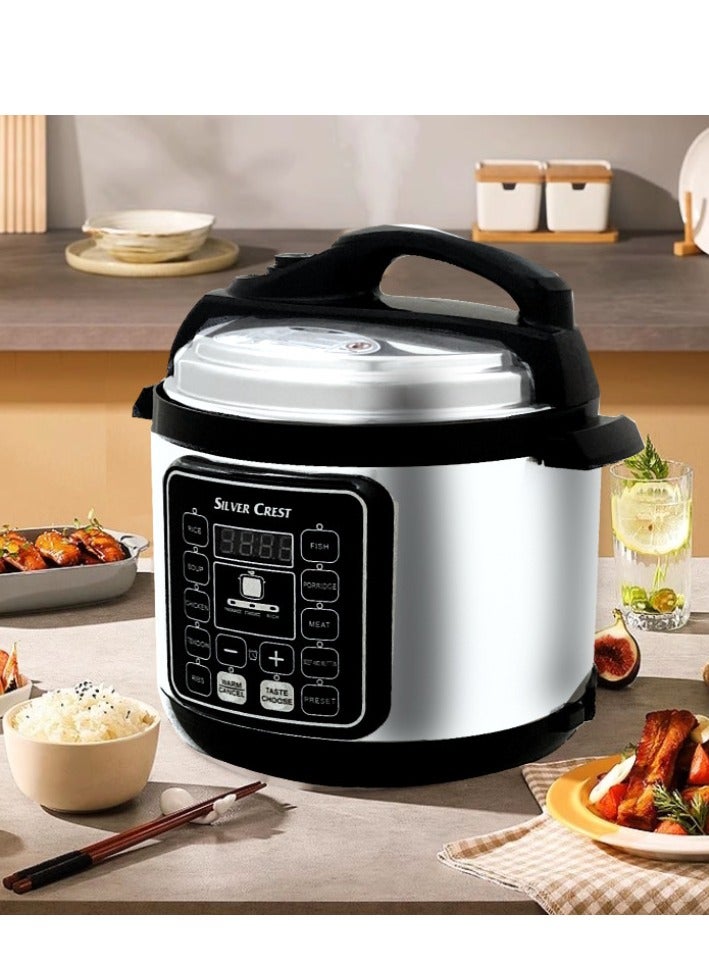 Multifunctional Electric Pressure Cooker, 6 Liter Capacity, Smart Reservation Rice Cooker. - Image 1
