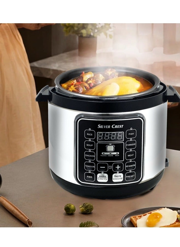 Multifunctional Electric Pressure Cooker, 6 Liter Capacity, Smart Reservation Rice Cooker. - Image 2