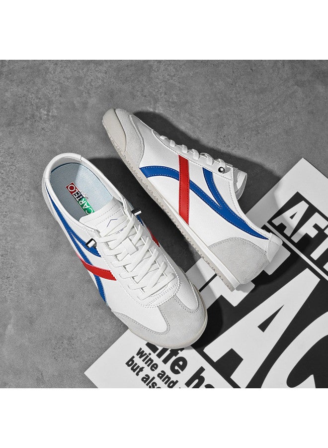 CARTELO Trendy Item】men's Retro Casual Shoes, Comfortable Low-top Sneakers, German Army Trainers, Men's White Shoes - Image 4