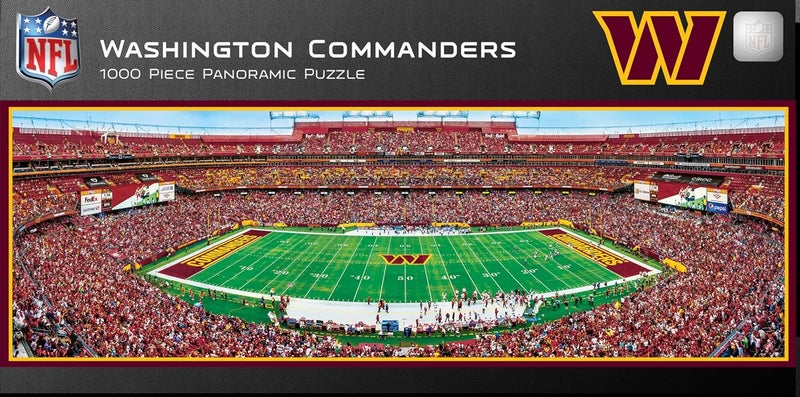 MasterPieces 1000 Piece Sports Jigsaw Puzzle  NFL Washington Commanders Center View Panoramic  13x39
