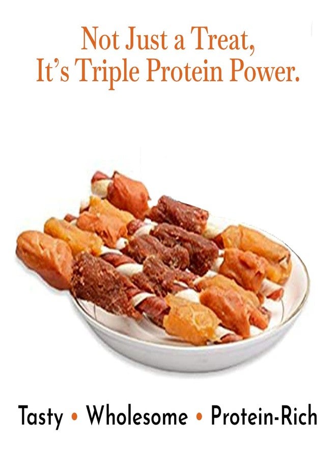 PETS EMPIRE O'Dog Chicken, Duck and Liver Kabobs Stick, Healthy Dog Treats, Chewy Dogs Sticks for Training and Feeding, Made with Real Chicken, Duck, Non-Vegetarian Snacks for Dogs, Puppies - 100g - Image 2