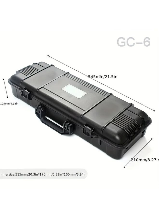 Heavy Duty Shockproof Toolbox Model GC 6 Lockable Lid Professional Grade Plastic Case Multiple Compartments - Image 3