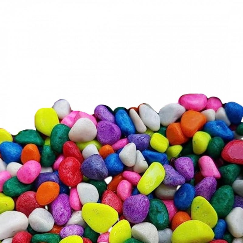Meridian Multi‑Colored Glitter Aquarium Gravel – 3 kg Pack for Aquarium, Garden Vase and Fountain Decoration - CT - Image 2
