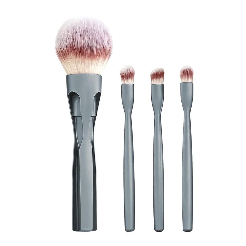 Makeup Brush Kit - 4-in-1 Magnetic Portable Synthetic - Eyeshadow Powder Brush Face Makeup,for Face Powder Blush Eyeshadow Blending Home Office Travel Outdoor Party - Image 1