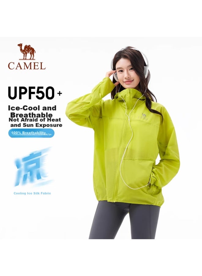 camel Camel Sun Protection Jacket Upf50+ Unisex Water Repellent Sunscreen Coat A35ba45088 S  - Image 2