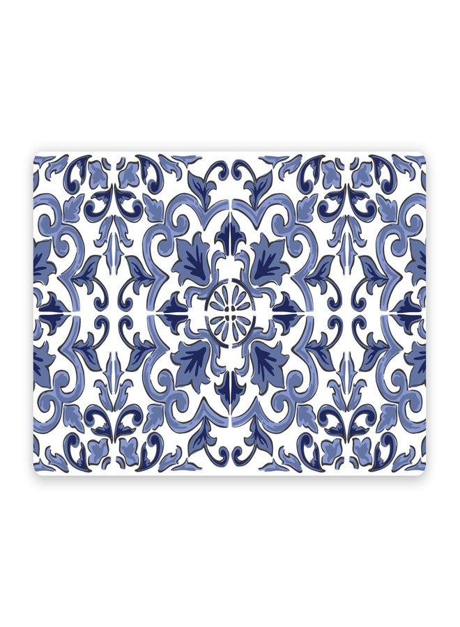 TarHong Canyon Clay Pet Placemat, Indigo, 11.5" x 19", PVC Top with EVA Foam Bottom, Set of 2 - Image 1