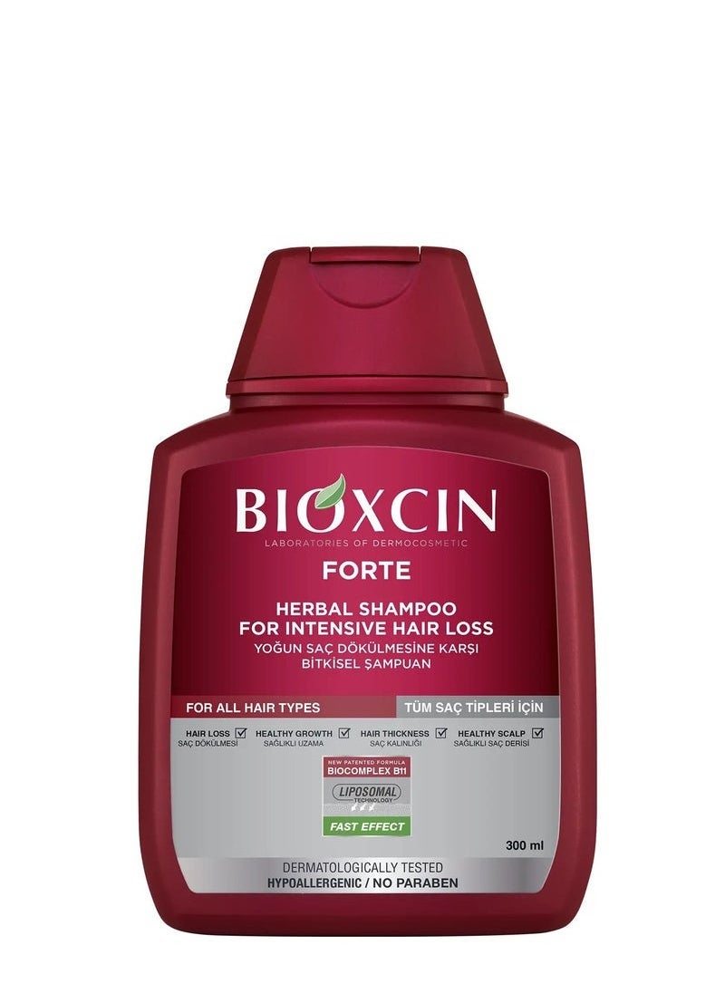BIOXCIN - FORTE SHAMPOO FOR INTENSIVE HAIR LOSS 300ML - Image 1