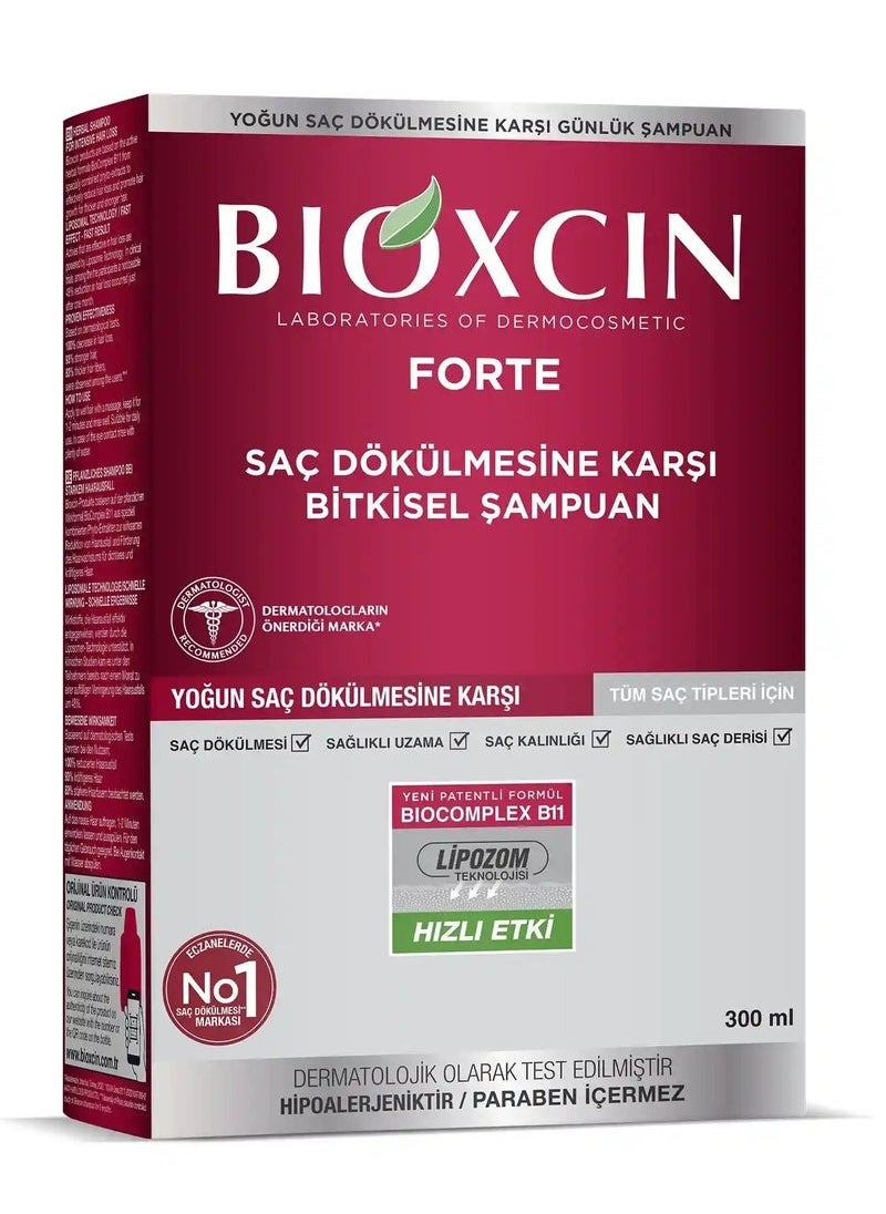 BIOXCIN - FORTE SHAMPOO FOR INTENSIVE HAIR LOSS 300ML - Image 1