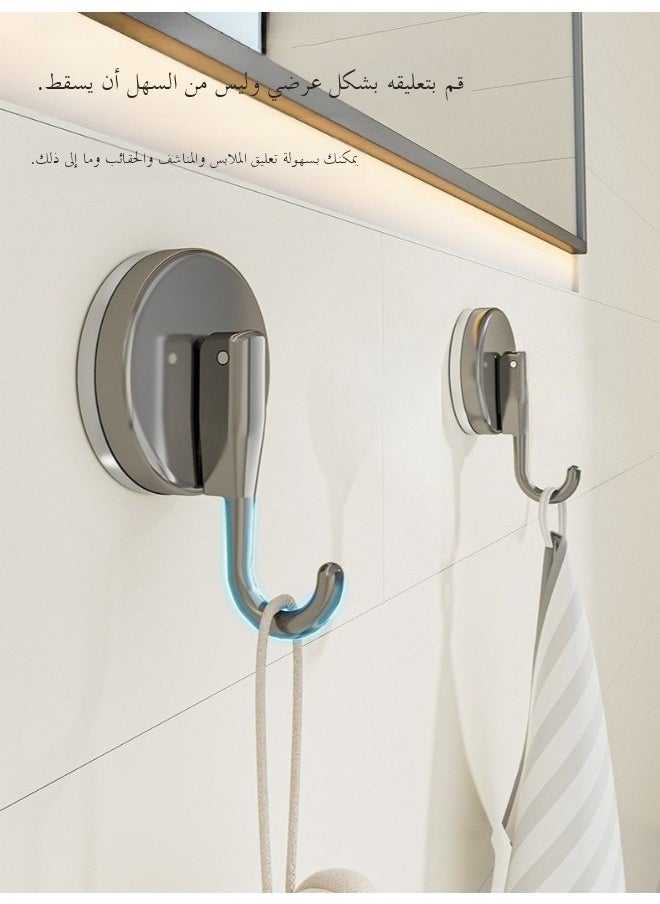 سينران SenRan قوية فراغ امتصاص كوب خطايات، قابلة لإعادة الاستخدام للماء دش خطايات، 3pcs فراغ امتصاص خطايات - حلاقة حامل - تاج خطايات - متعددة الاستخدام لمكتب المطبخ الحمام  - Image 2