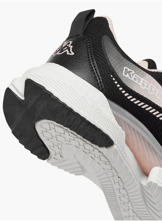 Kappa Girls' Logo Detail Sports Shoes with Hook and Loop Closure  - Image 5