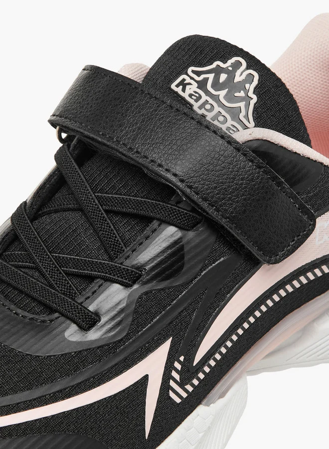 Kappa Girls' Logo Detail Sports Shoes with Hook and Loop Closure
