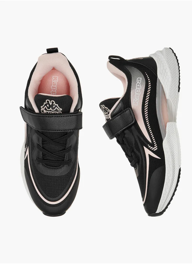 Kappa Girls' Logo Detail Sports Shoes with Hook and Loop Closure