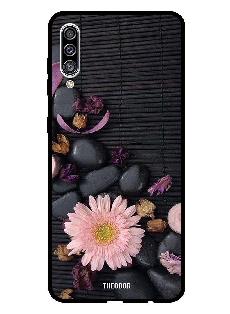 Theodor Protective Case Anti ScratchShockproof Cover For Samsung Galaxy A30S Flowers & Stones - Image 1