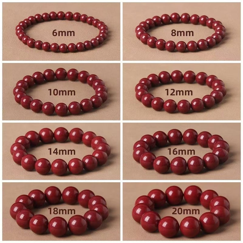 108 Bead Cinnabar Buddhist Prayer Beads Bracelet for Men and Women, Purple Gold Sand Necklace